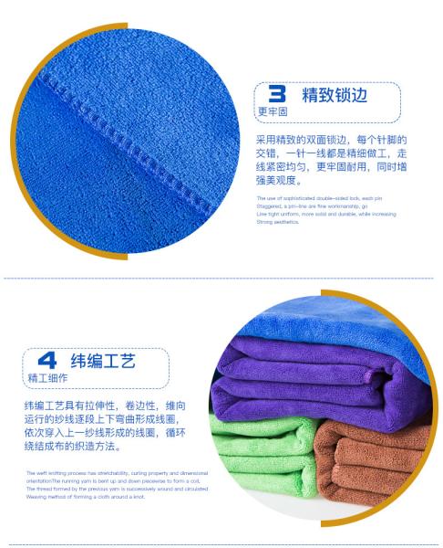 Household Reusable Glasses Cleaning Cloth Blue Color Fiber Filament Material