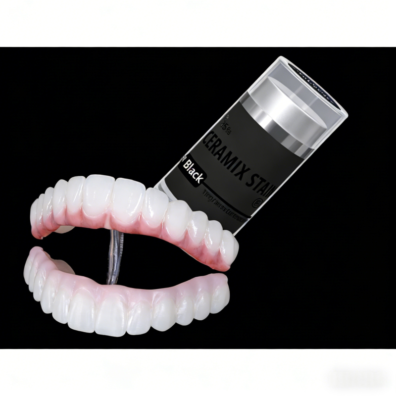 Compatible With Various Dental Ceramics Ceramix Stain Firing Temperature Approximately 700 800°C Ideal For Precise Dental Restoration Coloring
