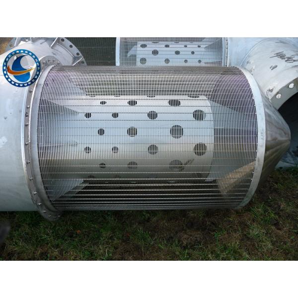 Welded Cylindrical Wedge Wire Screen Pipe / Tube 168mm Diameter