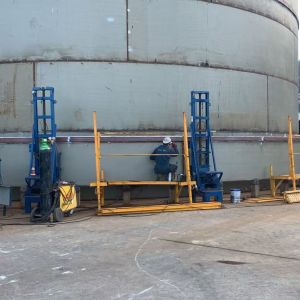 Glass-Lined Vessel Lifting 15t Bolted Electric Lead Screw 
