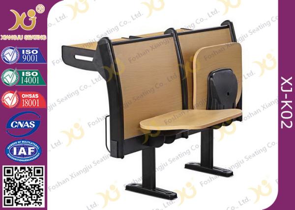 Foldable Writing Pad Molded Plywood Seat Laminate Finish School Desk And Chair