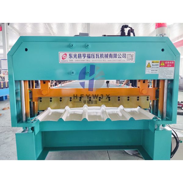 Corrugated PLC Control Trapezoidal Roll Forming Machine 40M/min For Trapezoidal Roof Sheets