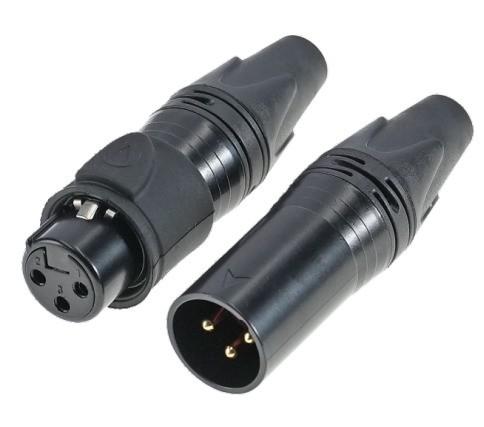 Powerful Outdoor Waterproof 3 Pin XLR Connector Male Female Plug Socket for Audio Video