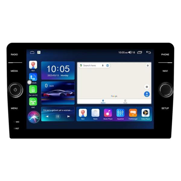 8/9/10 Botón Android 12 QELD Pantalla Radio del coche estéreo WiFi GPS navegación2G 32G CarPlay 2 Din Car Auoradio reproductor multimedia