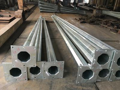 Hot Galvanized Q235 Steel 6m 7m 8m LED Street Light Pole