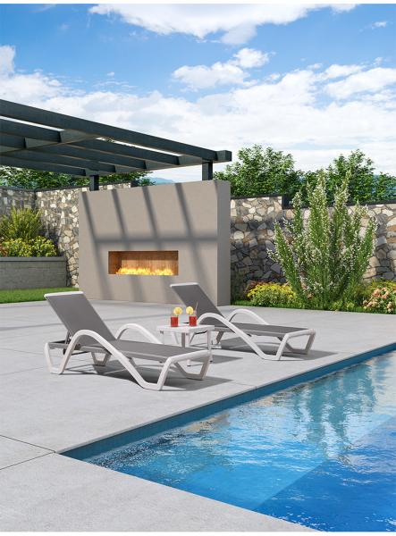 Outdoor Seating Italian Design Luxury Lounge And Bench Chair Sun Resistant Waterproof