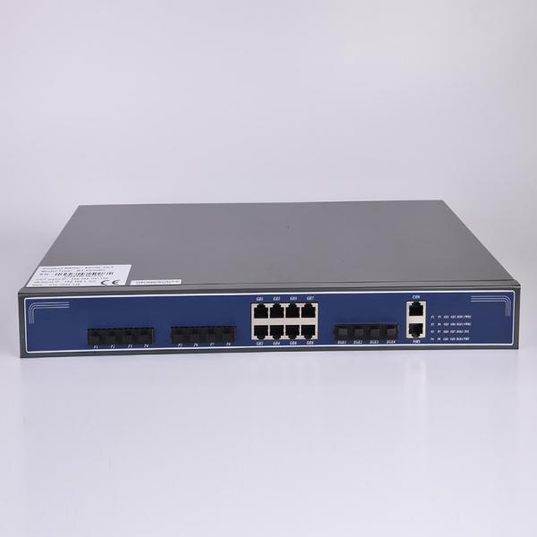 Fibra ótica GEPON OLT do porto do equipamento 4*10G SFP+ 8 PON de FTTH