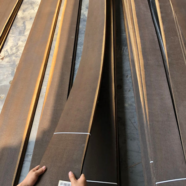 Декоративная дымящаяся дубовая фанера, натуральная древесная плитка 0,3 мм 0,45 мм 0,5 мм