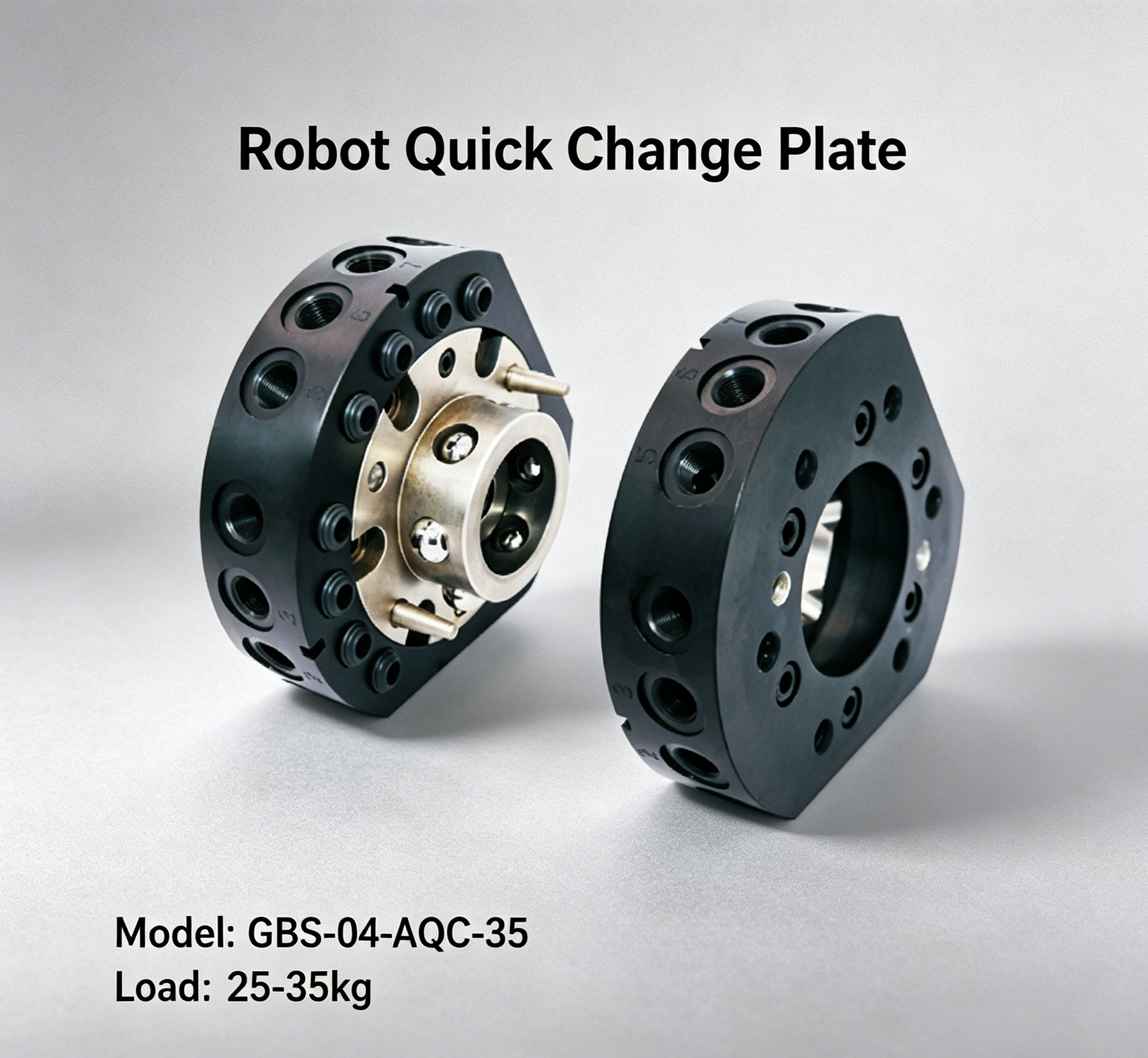 Quick Change Robot End-Effector Plate Easy Tool Swapping for Palletizing and Handling Robotic Arms