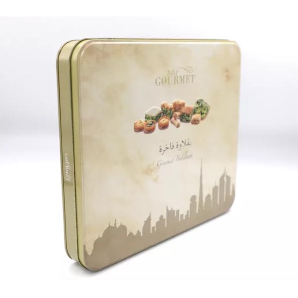 OEM Chocolate Cake Biscuit Metal Tin Box PMS Pantone Printing