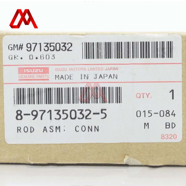 Rod de conexión IZUMI original para el motor diesel ISUZU ELF 4HF1/4HG1 Forjado SCM435 Acero OEM 8-94185-375-0