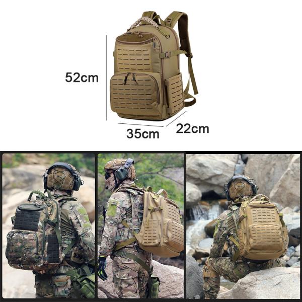 OEM ODM Mochilas tácticas impermeables Actividades al aire libre Caza Bolsa de montaña