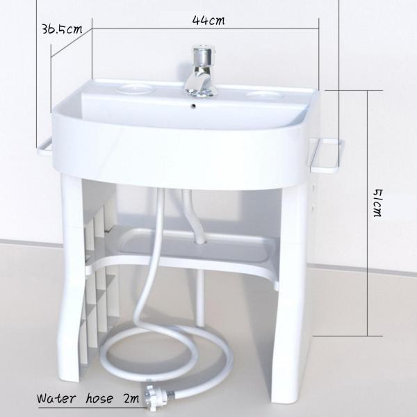 45*30*50cm Kids Bathroom Sink Smart Children Learning Wash Basin Height Adjustable