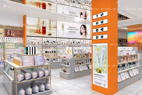 Customized Skincare Shop Furniture Les Classiques-Gray Series Makeup Store Design Retail Shop Fitting for Cosmetic Store Interior Design