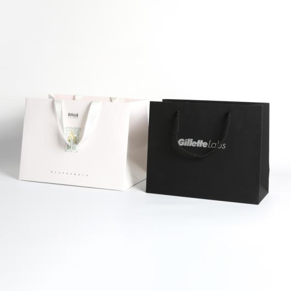 Recyclable Custom Branded Paper Carrier Bags , Retail Paper Bags Wholesale