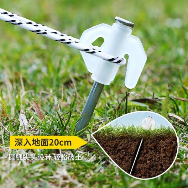 Outdoor Portable Camping Square Shade Canopy  Rainproof Silver Awning Picnic Thickened Canopy