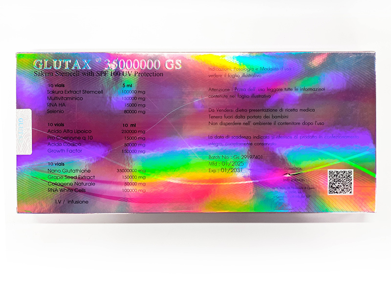 35000000GS Glutax FDA Approved Glutathione Injection Sakura Stemcell With SPF100 UV Protection