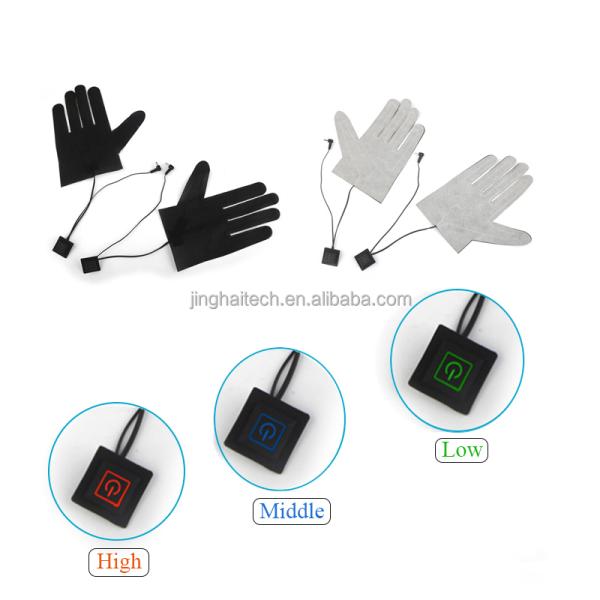 Перчатки Отопительные подушки 7,4 В три уровня Регулируемая температура