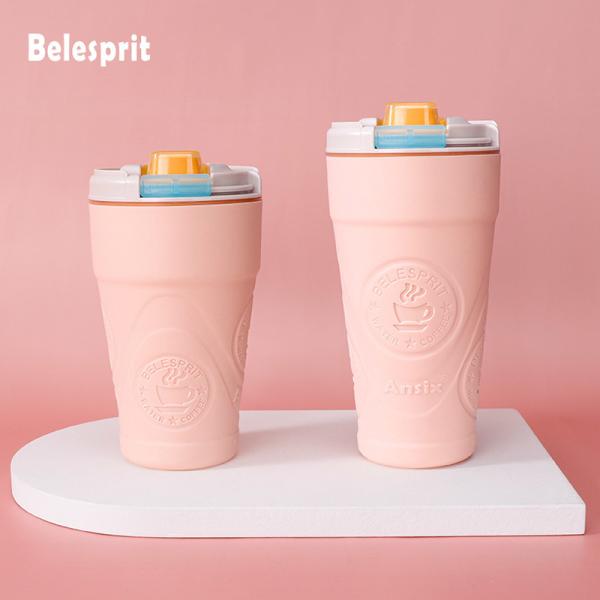 BPA Free Gym Sport Plastic Water Bottle With Silicone Handle