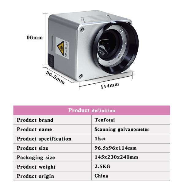 3D Printing Galvanometer Scan Head For Fiber Laser Machine