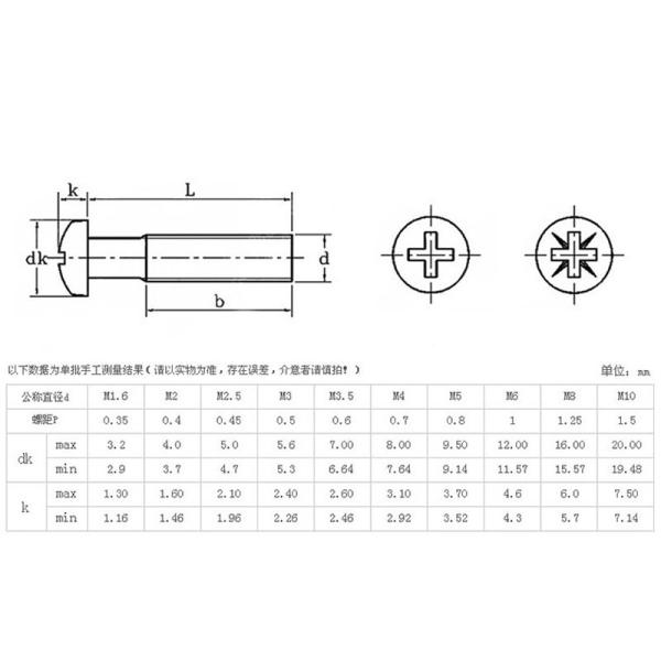 round head Phillips screw