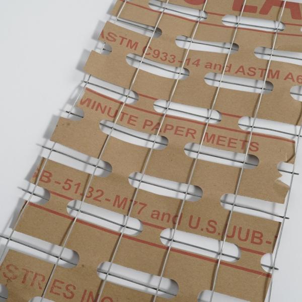 Durable Galvanized Welded Paper Backed Metal Lath With Kraft Paper