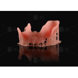 Оранжевый розовый акриловый частичный протез натурального вида 3D печать цифровые протезы