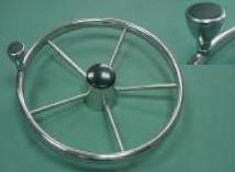 Stainless steel wheel with foam & knob 5-spoke-304 stainless steel