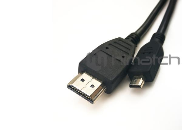 Cl3 Rated HDMI Cable / Micro HDMI D TO HDMI A Cable 3ft 6ft 10ft For Camera