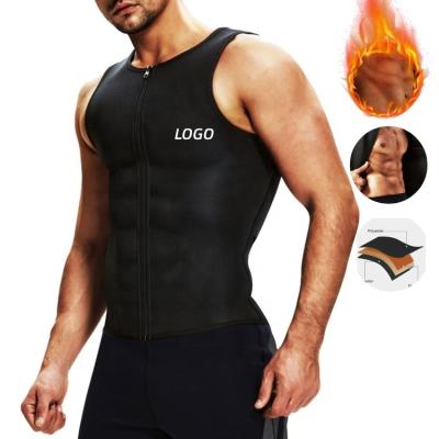 Gimnástica de treino Zipper Tank Top Veste de sauna Homens Neoprene Waist Trainer Shaper Gênero Mulheres