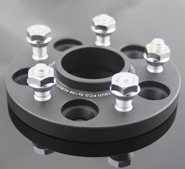 Forged Aluminum Wheel Spacers Anodize Black 5x108 15mm Wheel Spacers