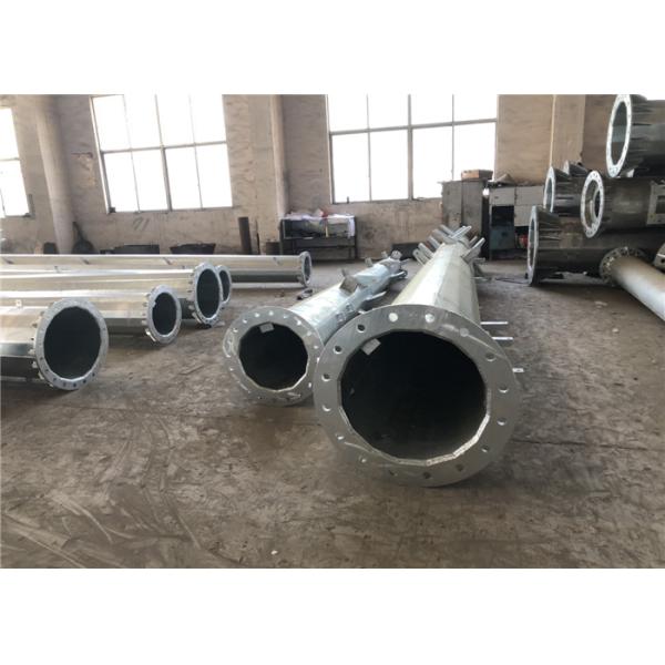 El acero eléctrico poste de la transmisión de poder con media galvanizó 80-100um de capa