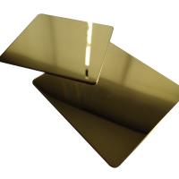 TP 201 do espelho de bronze do ouro do Zr 304 316 folha de aço inoxidável decorativa