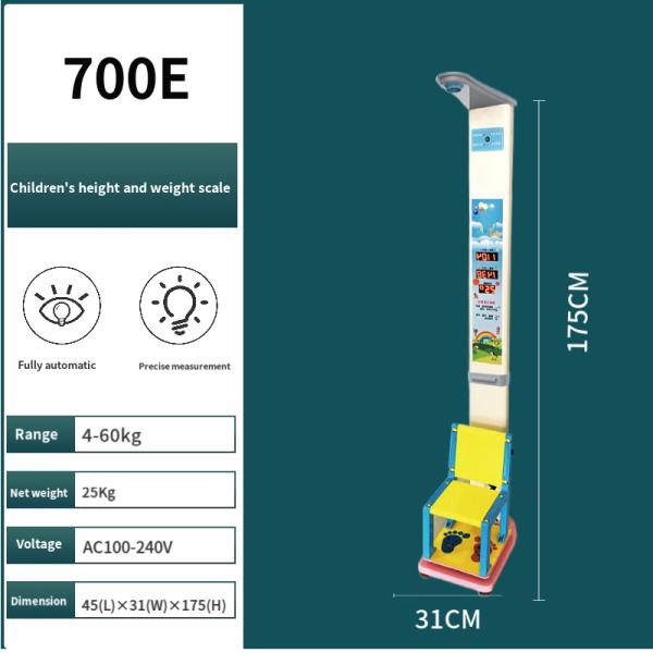 ODM Customization Kids Automatic Weight and Sitting Height Scale for Children 50-150cm