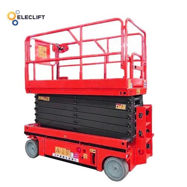 3 Feet/Minute Self Propelled Electric Scissor Lifts 25% Gradeability
