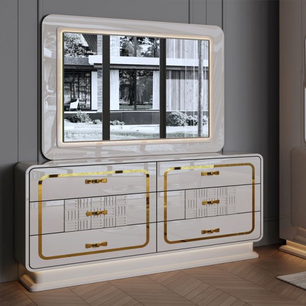 Modern Luxury Royal Complete Bedroom Sets Wood king Size Bed Home Room Double Wooden Frame Bedroom Furniture Set