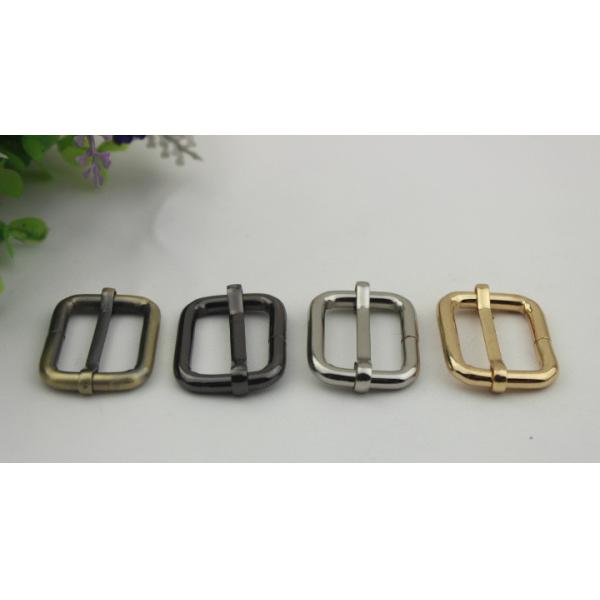 Hot sales hanging brush anti brass color 26 mm iron adjust square ring adjustable buckle for bags
