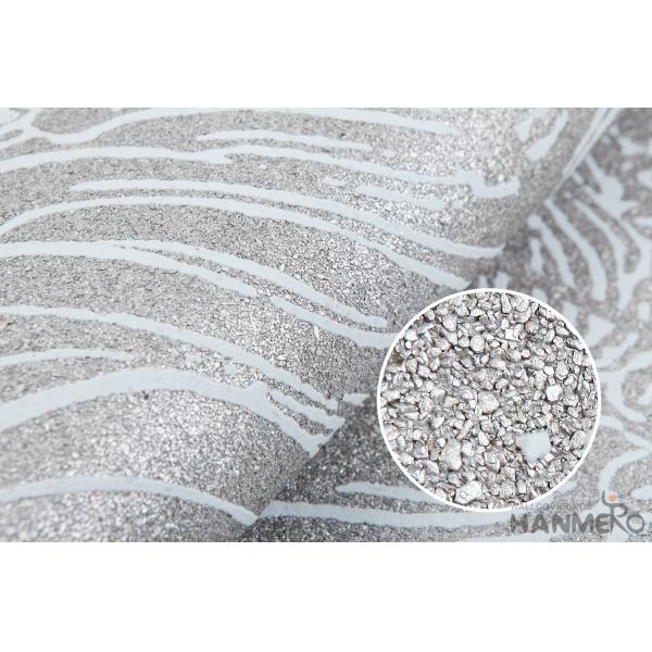 Strippable Plant Fiber Particle Interior Wallpaper 0.53*10M Grey Color