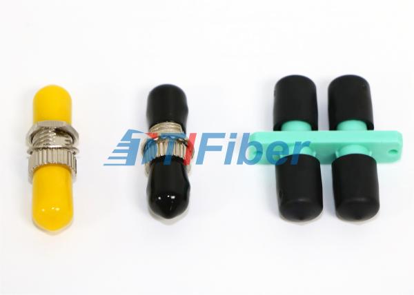 ST Duplex Optical Fiber Adapter OM3 Aqua Plastic Housing For Telecommunication