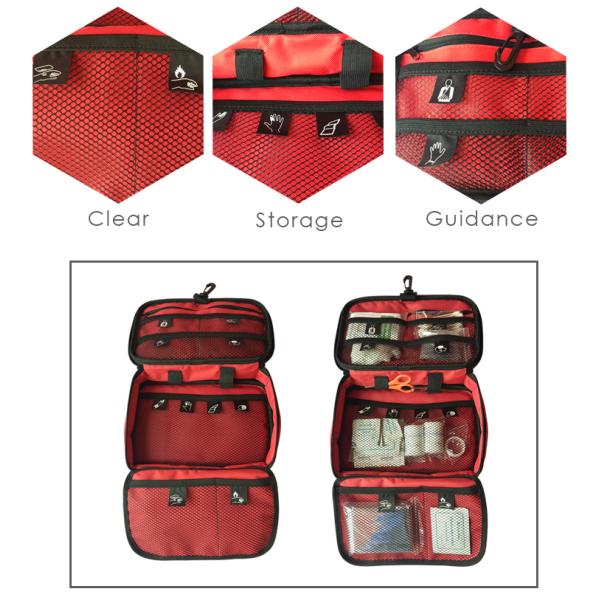 Portable Family Medical First Aid Kit  Camping Vehicle Earthquake Life Saving