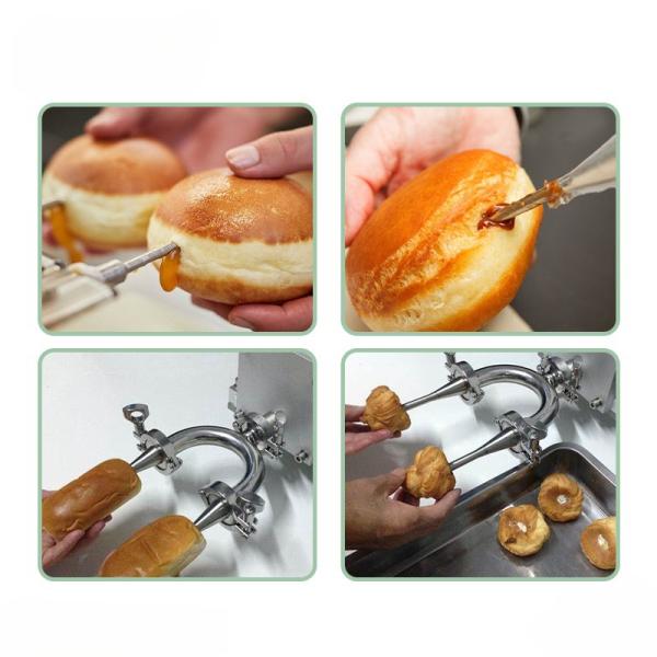 Stainless Steel 201 Cream Filling Machine for Cake 12L Capacity Puff Injection Machine