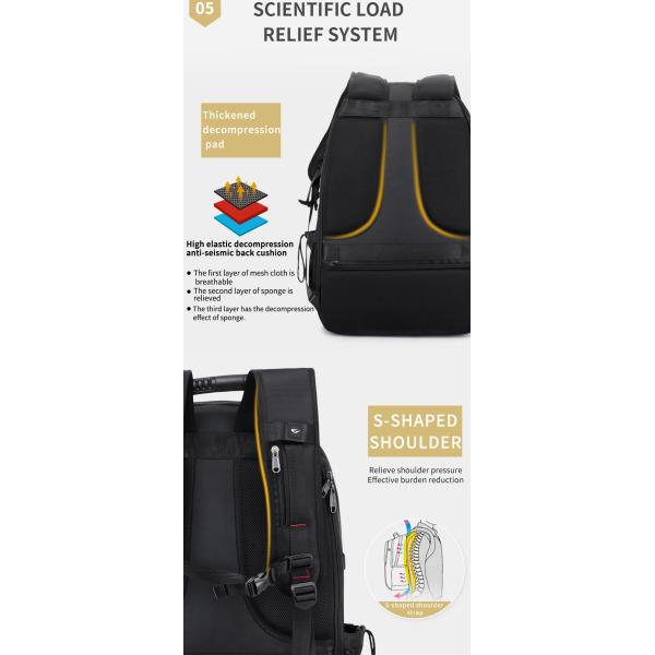 Сверхбольшой 80L высокой вместимости наружной тактический рюкзак путешествия расширяемый