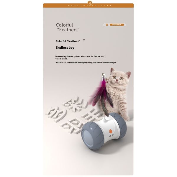Modern Indoor Electric Automatic Roller Tumbler New Design Funny Cat Toys with Eco-Friendly Laser Interactive Self-Play Pet Toys