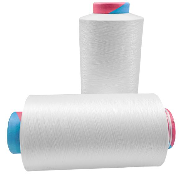 Hot Sale Soft Raw White Black Polyester Yarn for Knitting , China Supplier 200D/96F DTY 100% Polyester Yarn/