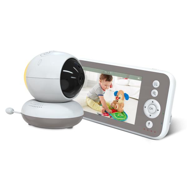 5 Inch 720P Baby Monitor with Pan-Tilt Night Vision Two-Way Audio