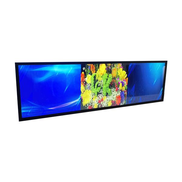 43.0 inch ultra wide LCD display shelf stretching bar screen advertising display commercial capacitive touch display