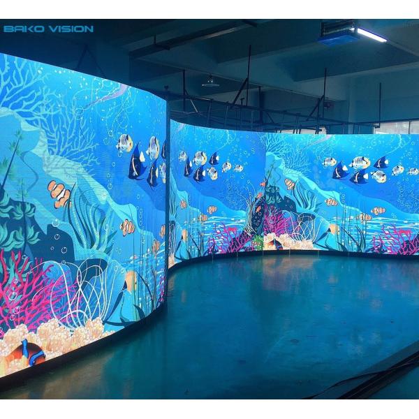 Full Color Rental Indoor Curved LED Wall Display Panel Flight Case For Stage Show