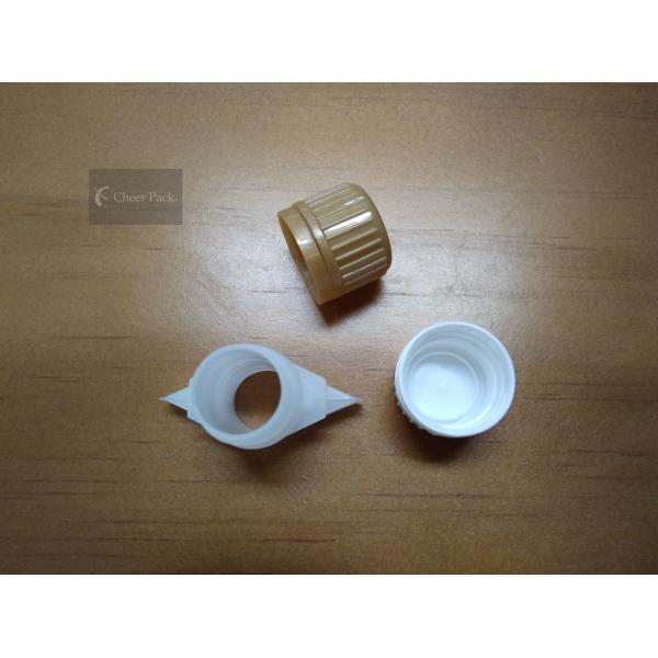 El tipo antirrobo canalón plástico del anillo capsula la categoría alimenticia con el color blanco