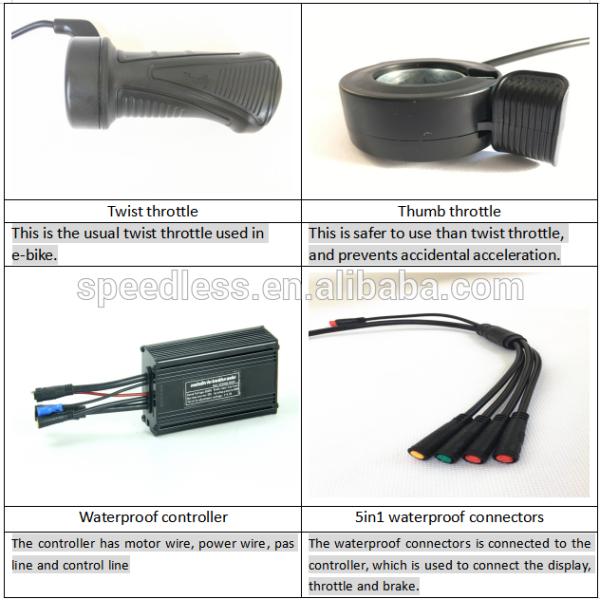 High Speed City E Bike 48v 500w Cassette Gear Brushless Dc Motor Kit