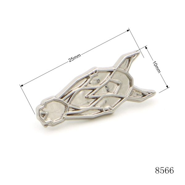 Zinc Alloy Accessories Personalized Metal Horse head logo rivet for Riding suit
